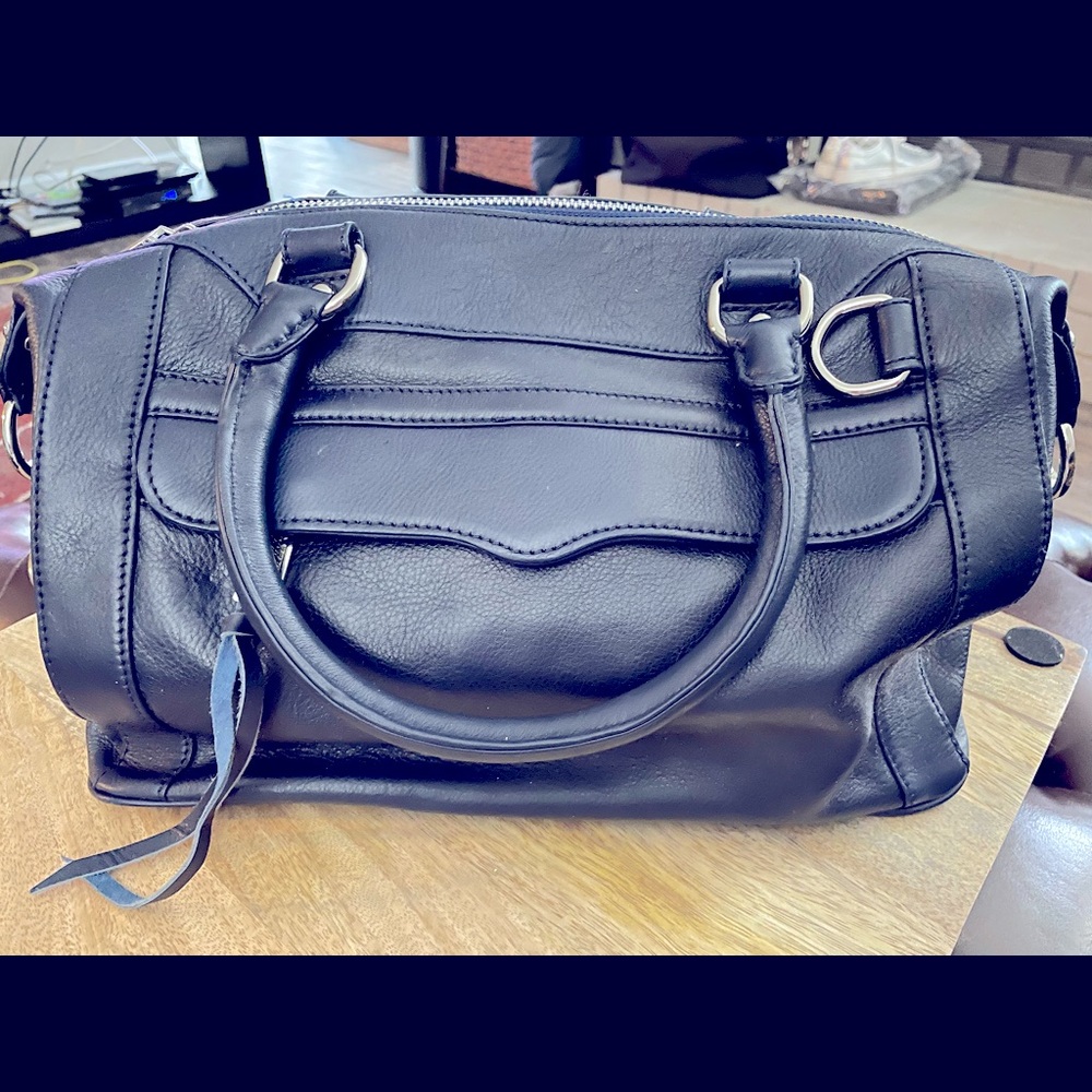 Rebecca Minkoff MAB Mini Leather Navy/Silver HW
